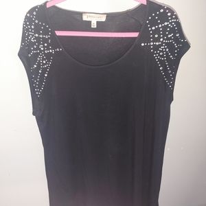 Black womens dress shirt